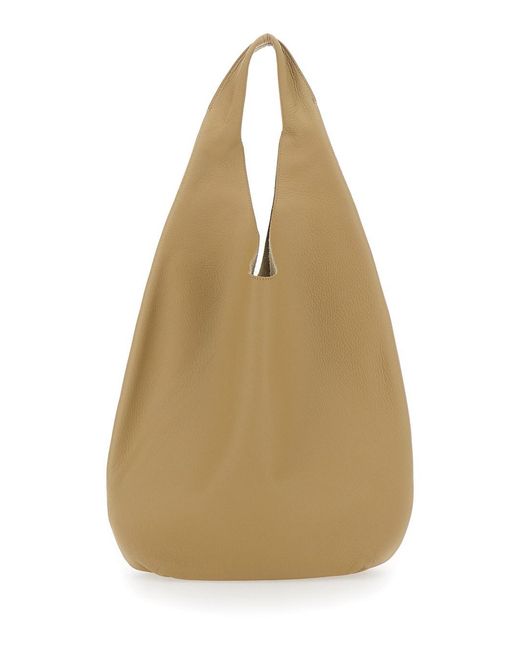 A.P.C. Natural Le Neige Shoulder Bag With Logo Embossed On The Front