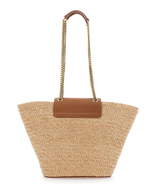 Saint Laurent Natural Shoulder Bag 'Ysl Bo Manon'