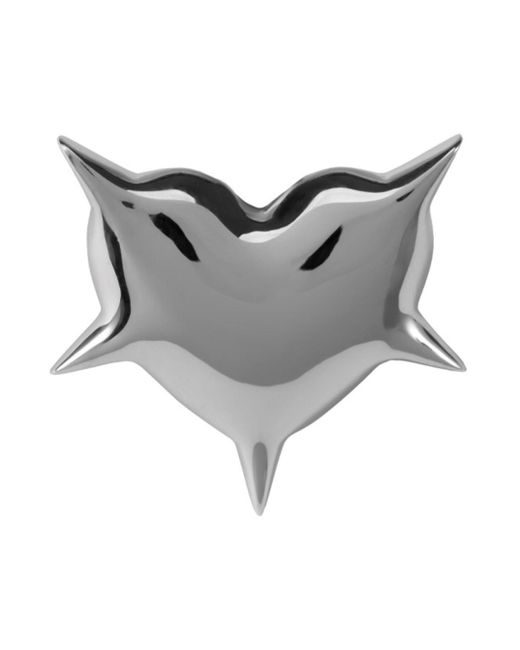 Orecchini 'Heart Punched Bullet' A Forma Di Cuore Con Chiusu di LAG World in Gray