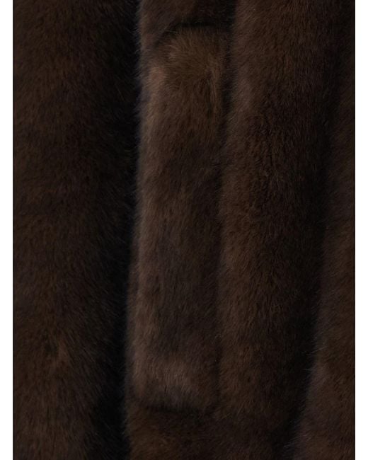 Le Plain Black Hooded Shearling