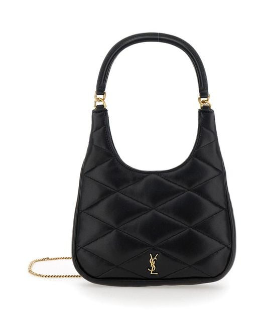 Saint Laurent Leather Sade Crossbody Bamboo Top Handle Bag in Black Lyst UK
