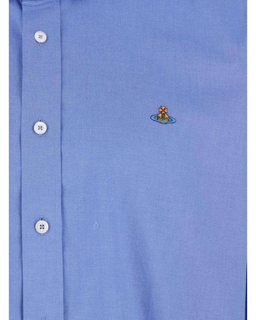 Camicia Con Bottoni di Vivienne Westwood in Blue da Uomo
