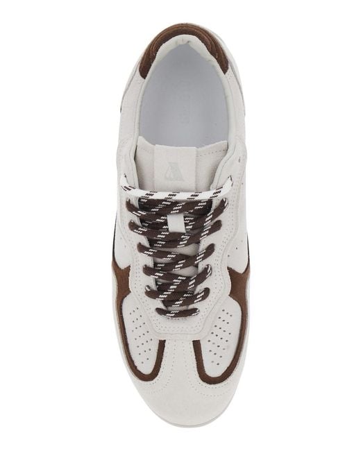 Alohas White Low Top Sneakers With Logo Lettering On The Side