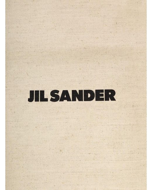 Jil Sander Natural Canvas Logo for men