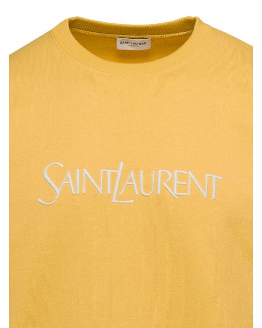 Saint Laurent Yellow Sweat for men