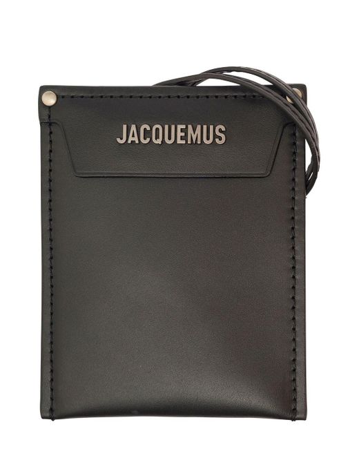 Jacquemus Black 'Le Porte Poche Meunier' Wallet With Logo Lettering In for men