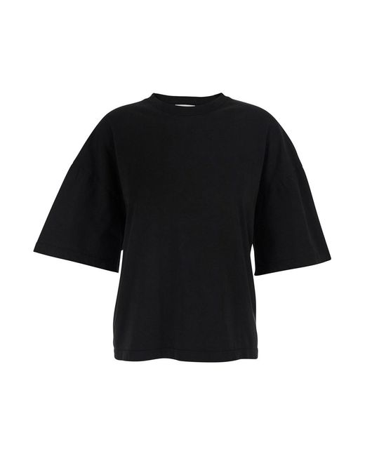 T-Shirt 'Ellery Tee' Con Scollo Rotondo E Maniche Corte di Agolde in Black