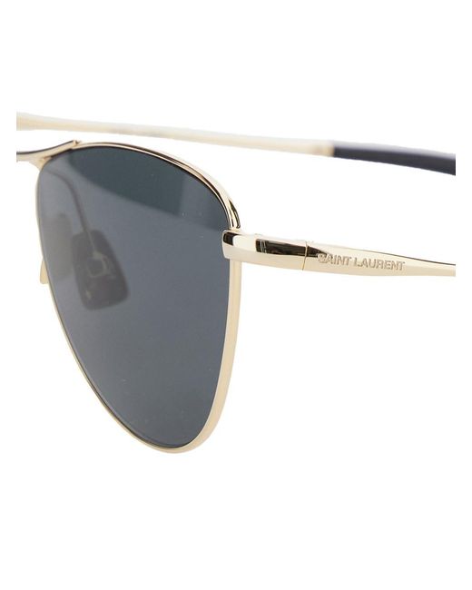 Saint Laurent Multicolor Tone Sunglasses With Engraved Logo