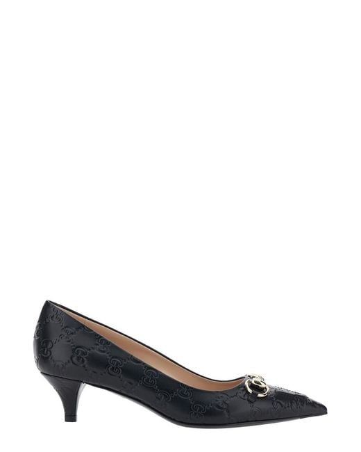 Gucci Multicolor 'Erin' Pumps With Low Heel And Horsebit On The Front