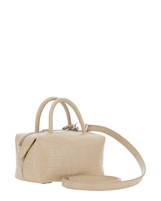 Max Mara Natural 'Holdall' Small Handbag With Adjustable And Removable S