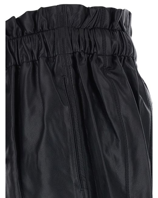 Isabel Marant Black Marant Étoile Naline Faux Leather Shorts