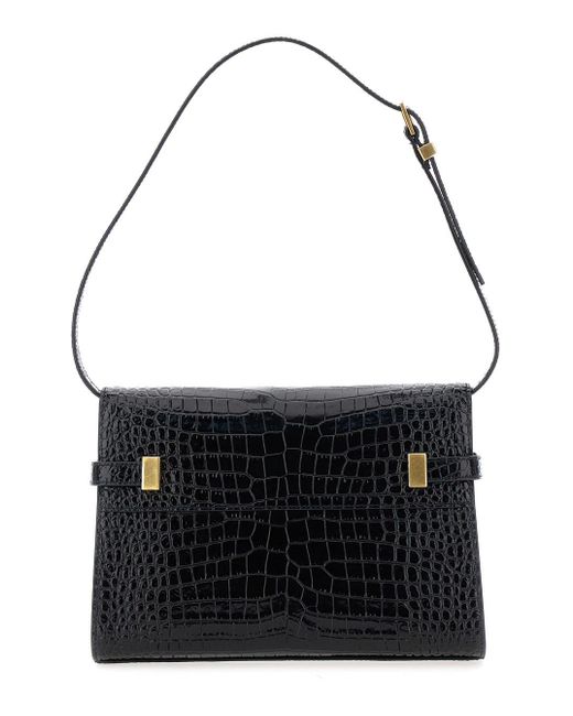 Saint Laurent Black 'Manhattan Small' Shoulder Bag