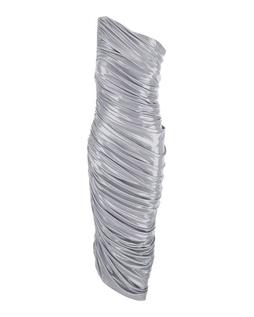 Norma Kamali Gray Long Dress Diana