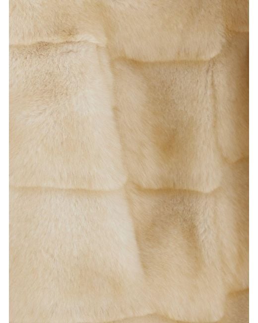Le Plain Natural Shearling With Zip And Eco-Fur For