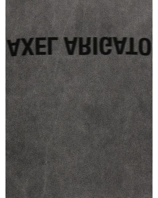 Axel Arigato Gray Distort T-Shirt With Washed Effect And Cotton, Colo for men