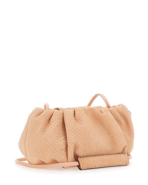 Biaggini Natural Pillow Is A Python Clutch For