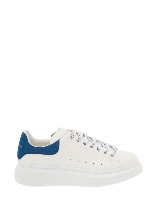 Alexander McQueen White Leather Larry Sneakers