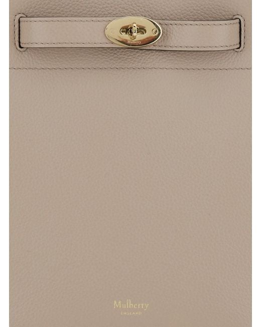 Mulberry Natural 'Small Islington' Bucket Bag With Twist Lock Closure