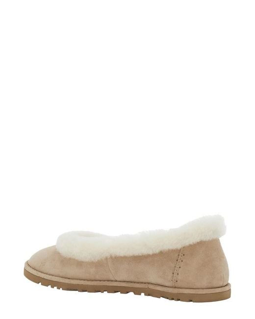 Ugg Natural Ballet Shoes Zora Suede