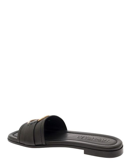 Moncler Black 'Bell' Slippers