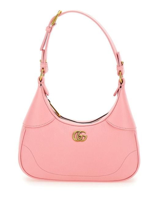 Borsa Aphrodite Small in pelle di Gucci in Pink