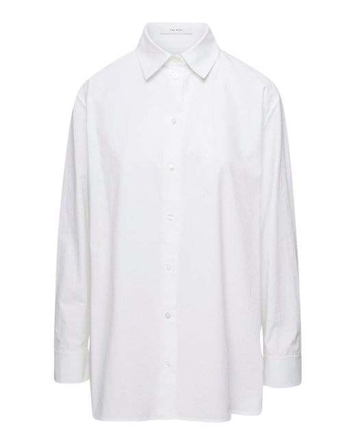 The Row White Maxi Shirt