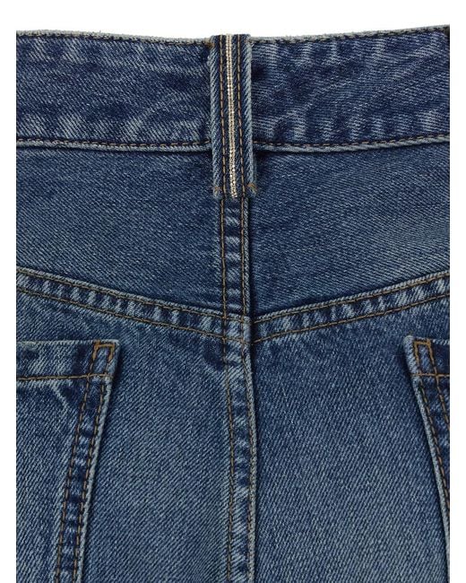 Brunello Cucinelli Blue Jeans With Logo Patch On The Rear And Monil Detail On The Loop