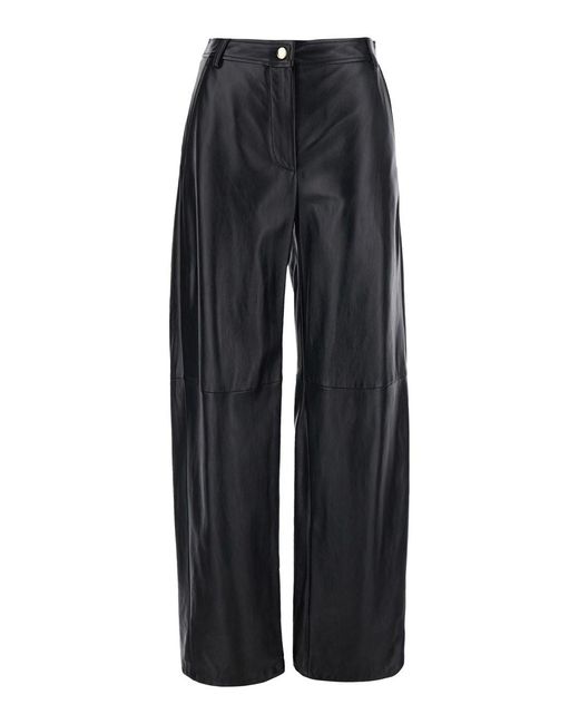 Max Mara Black 'Legno' Pants With Button And Zip Closure