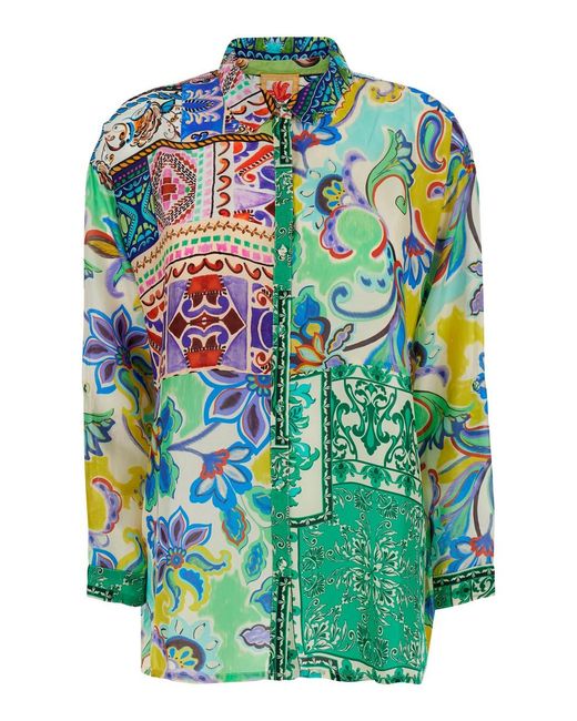 Johnny Was Blue Tunic 'The Audrey'