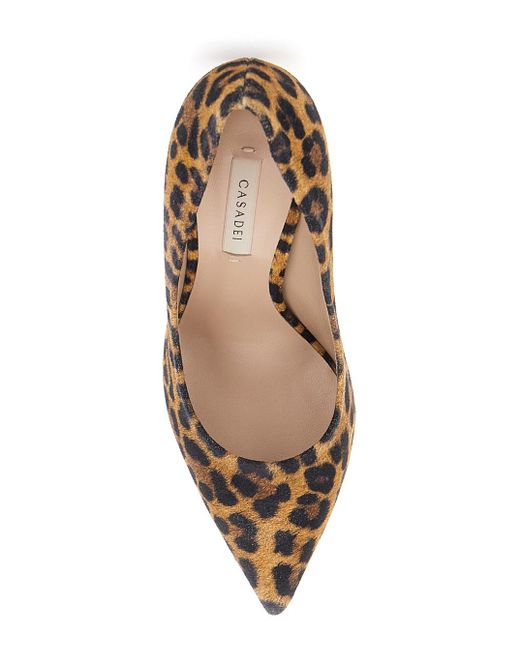 Décolleté 'Malesia' Con Tacco Alto A Spillo E Motivo Animalier di Casadei in Brown