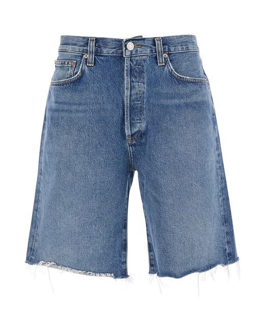 Agolde Blue Anson Shorts With Welt Pocket On The Front for men