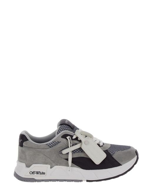Off-White c/o Virgil Abloh Gray And Low Top Sneakers With Logo Detail for men