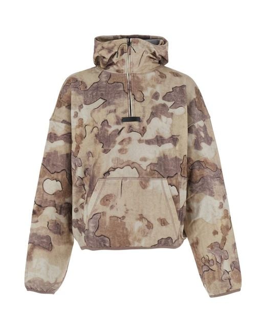 Represent Natural Storm Hoodie With Hood, Pockets And Patch for men