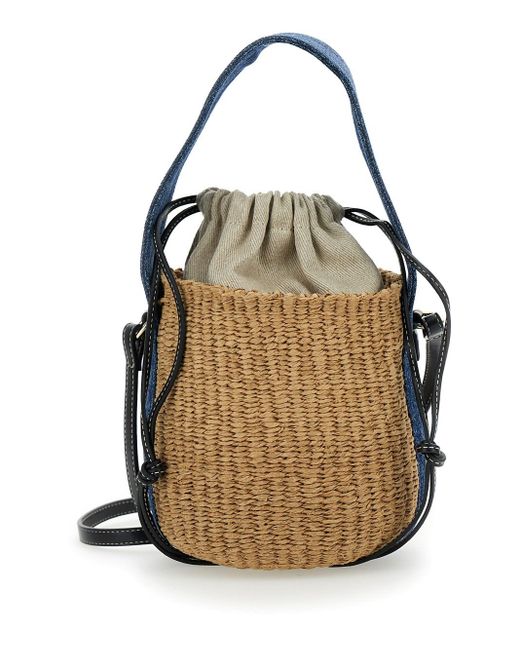 Chloé Natural 'Woody' Small Bucket Bag