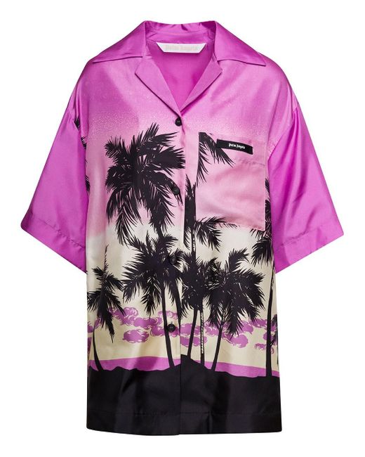 Camicia di Palm Angels in Pink