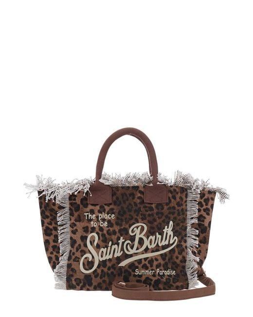 Mc2 Saint Barth Brown Handbag Colette Cotton
