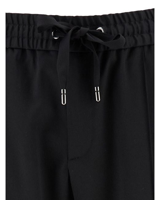 Pantalone Da Jogging Con Coulisse di Dolce & Gabbana in Black da Uomo