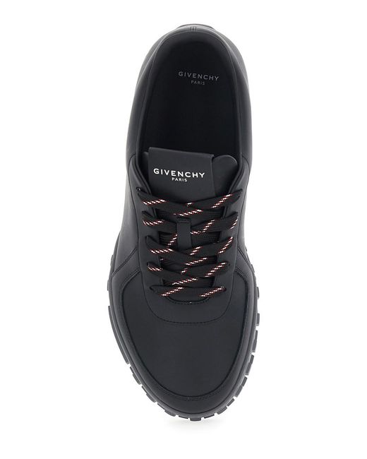 Givenchy Black Glide Low Top Sneakers With Logo Lettering On The Tongue And Heel for men