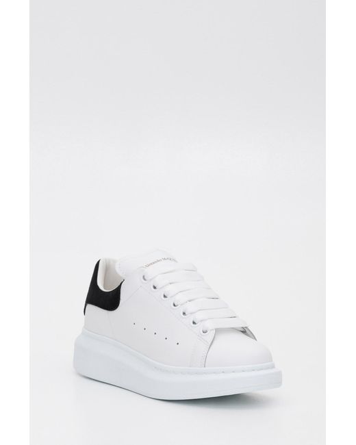 alexander mcqueen leather runway sneakers