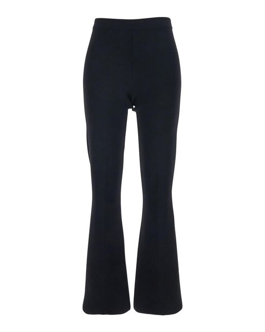 Twinset Blue Ribbed Design Pants For