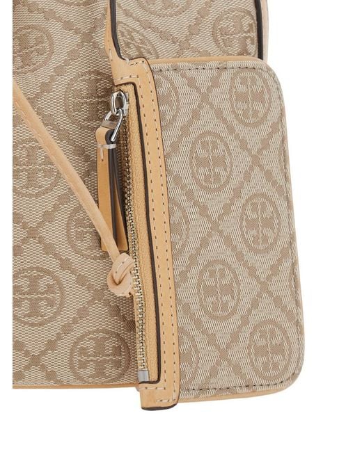 Tory Burch Natural Handbag T Monogram Mini Bucket
