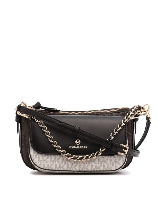 JET SET CHARM MD 4IN1 POUCH XBODY IN MK SIG SEMI LUX MD di MICHAEL Michael Kors in Black