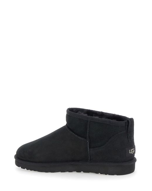 Ugg Black 'Ultra Mini' Boots for men