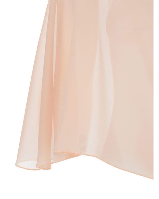 Le Plain Natural Stole With Side Knot