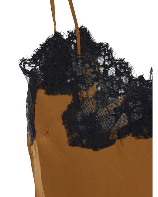Gold Hawk Black V-Neck Top With Spaghetti Straps