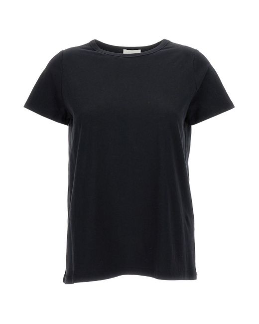 T-Shirt Girocollo di Allude in Black