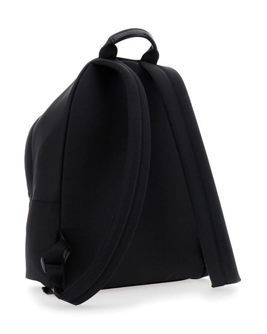 Givenchy Black Backpack With Adjustable Shoulder Straps And Logo On Front for men
