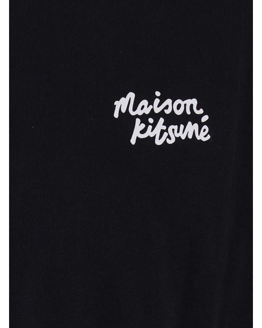 Maison Kitsuné Black T-Shirt for men