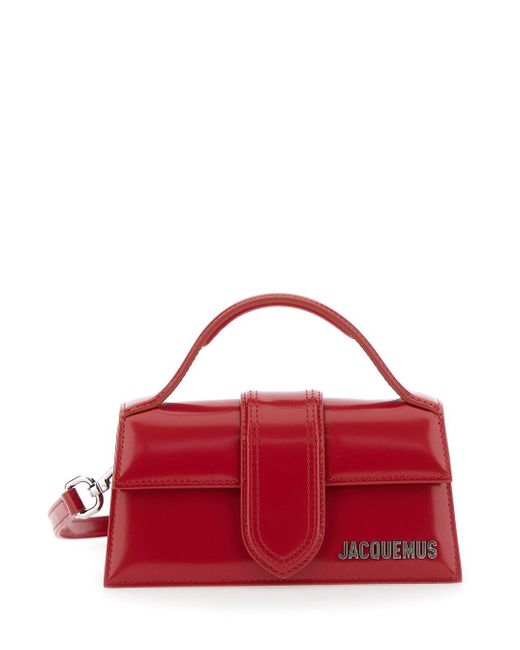 Jacquemus Red 'Le Bambino' Handbag With Removable Shoulder Strap