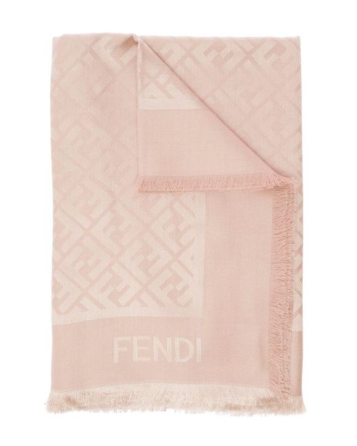 Fendi Pink Scialle Ff Gots
